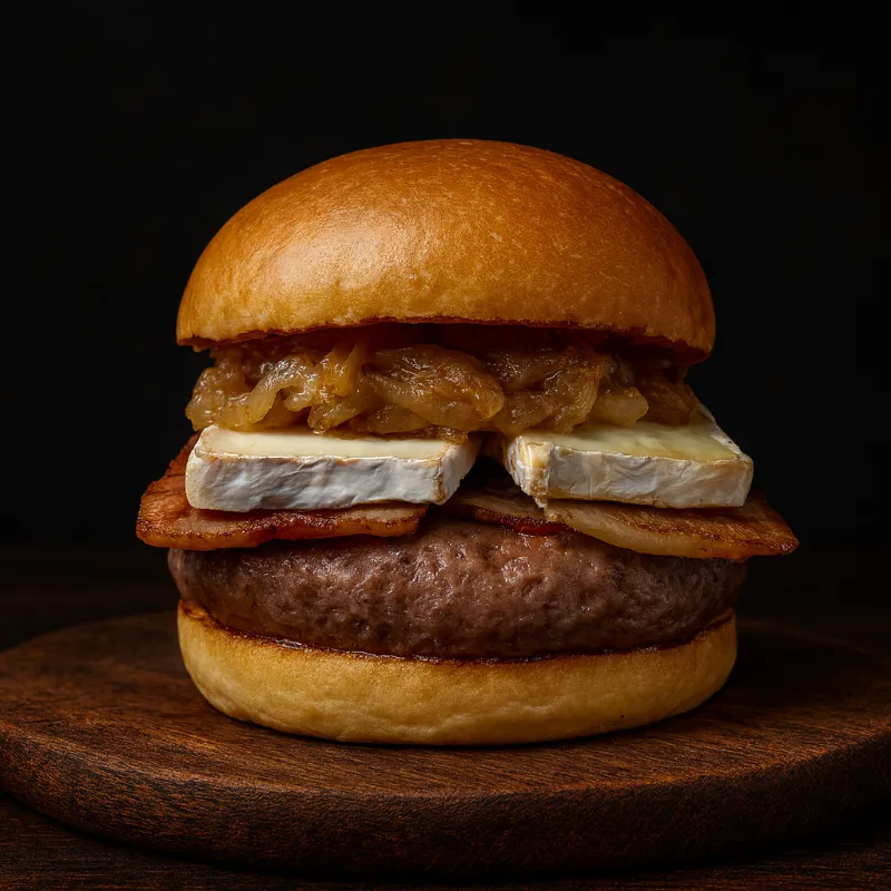 Hamburguesa de queso Brie